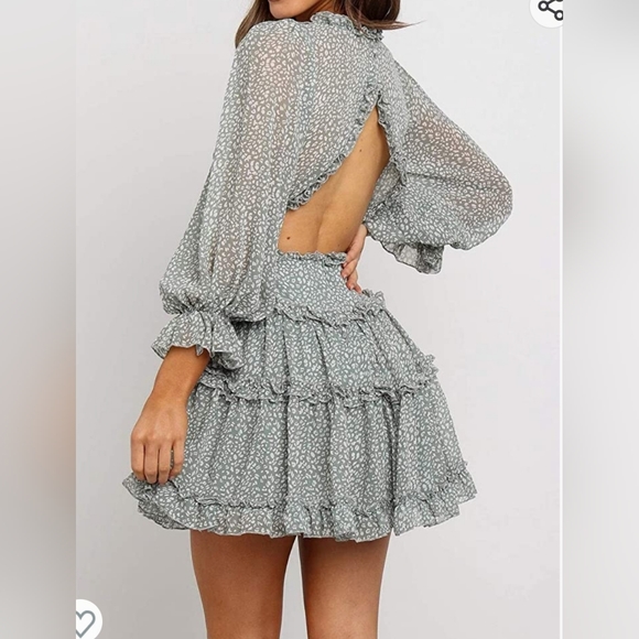 Cute Patterned Mini Dress - Picture 6 of 6